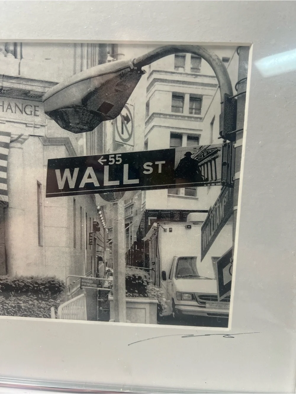 Wall Street Black and White Framed Wall Art
